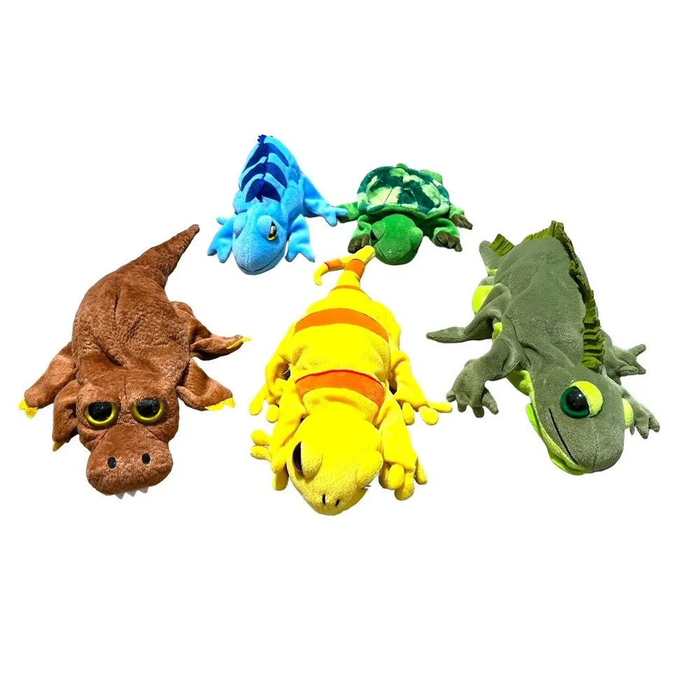 5 Reptile Golf Head Club Covers Hand Puppets Caltoy Very Clean Reptiles